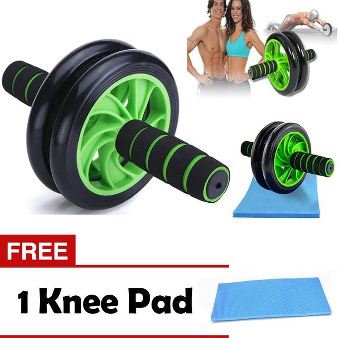 AB Wheel Abs Roller Workout Arm And Waist Fitness Exerciser Wheel (Free Knee Mat).