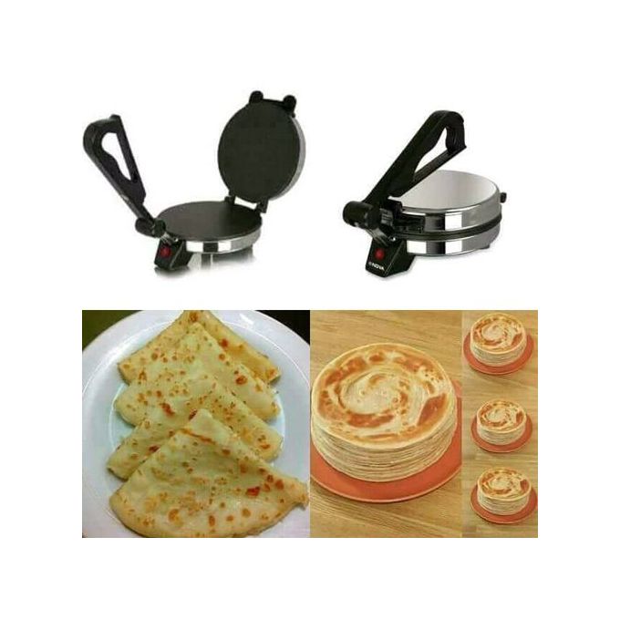 Sokany Chapati Maker/ Roti Maker - Silver