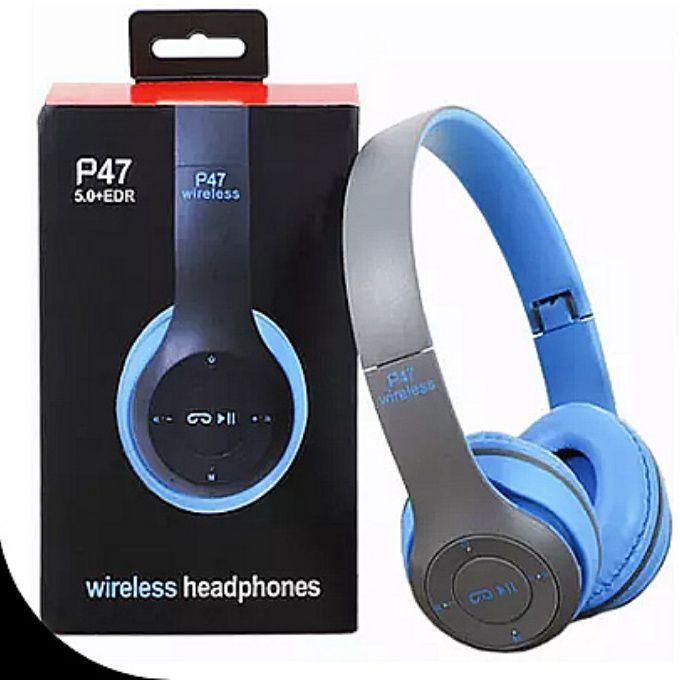 P47 Heavy Bass Head Phone Wireless Bluetooth Radio