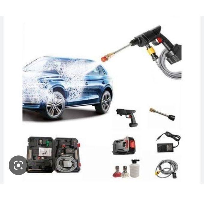 Portable Cordless High Pressure Spray Water Gun Cordless Car Washing Spray Gun High Pressure Car Washing Jet Spray Electric Cordless Pressure Washer for Washing Car House Garden with 2 48v Battery