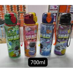 700ml kids space water, bottle, kids water bottle, Lets go space kids water bottle