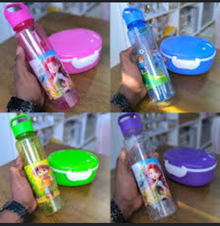 Lunch box+ a bottle, Snack Box Containers for Adults Kids, Lunchable Meal Prep Containers Reusable