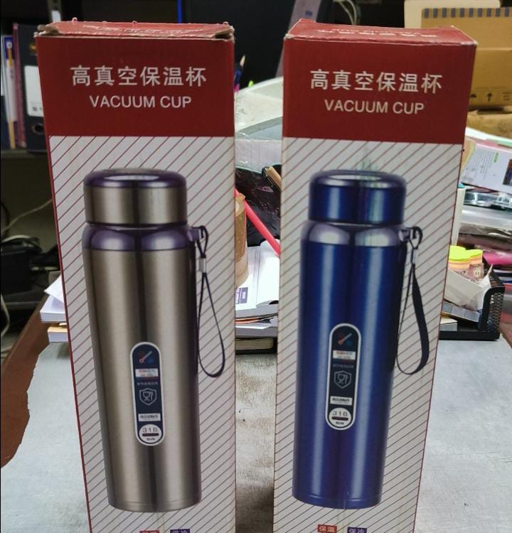 Stainless Vaccum Cup 800ml Thermo Cup can act as Water, Milk or Coffee Bottle Thermos Flask Cup
