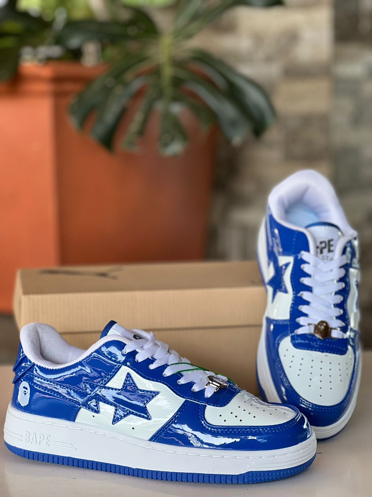 Classic Bape Star Breathable Mens Womens Shoes Comfortable Unisex Lace Up Sneakers Fashionable Ladies and Gentlement Generic  Shoes