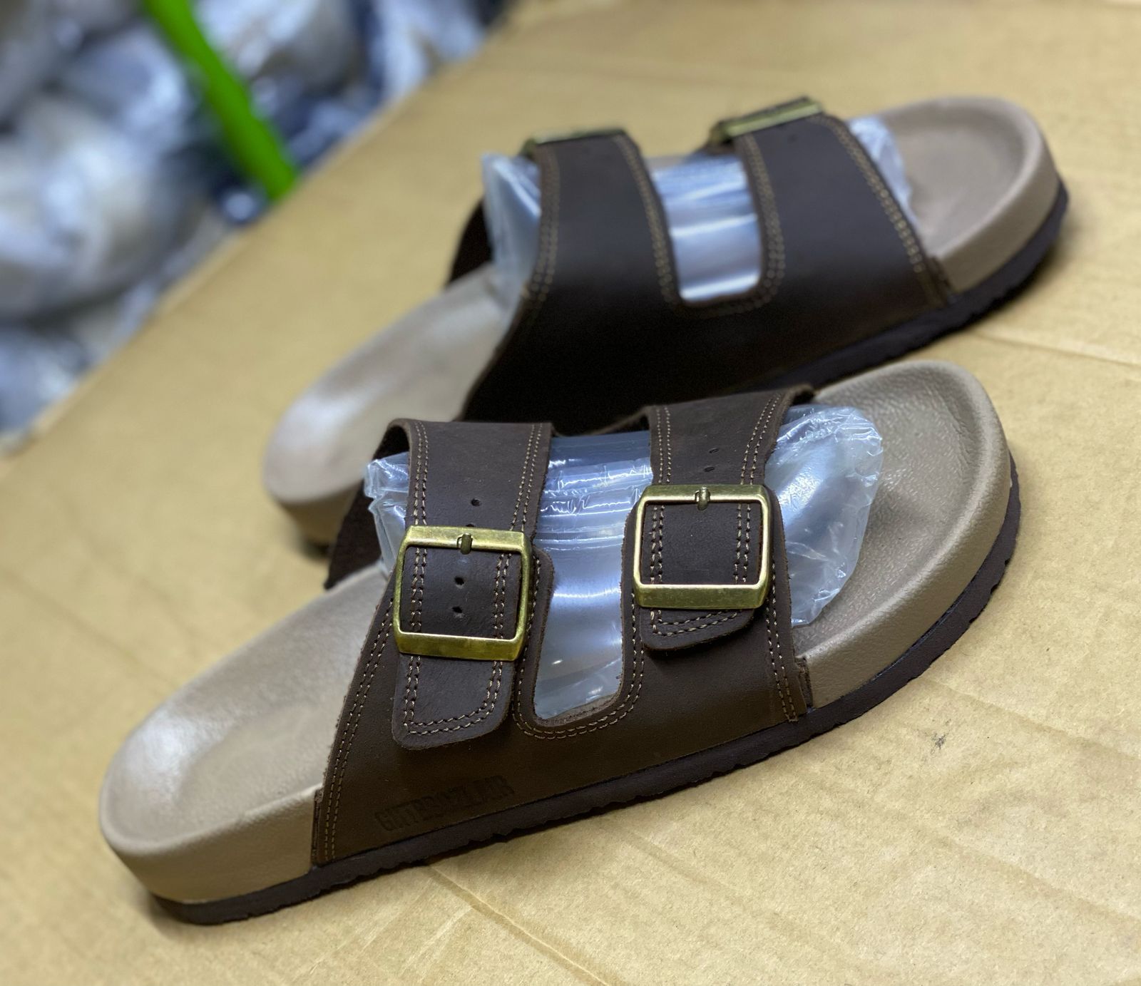 Quality Sandals Men's Summer Slides Rubber Sole New Sandals and Slippers Men's Sandals Adult Beach Open Shoes Non-slip Open-toe Sandals