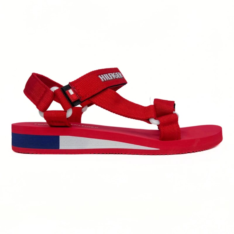 Quality Tommy Hilfiger Sandals Ladie's Summer Slides Rubber Sole New Women Sandals and Slippers Men's Sandals Adult Beach Open Shoes Non-slip Open-toe Sandals