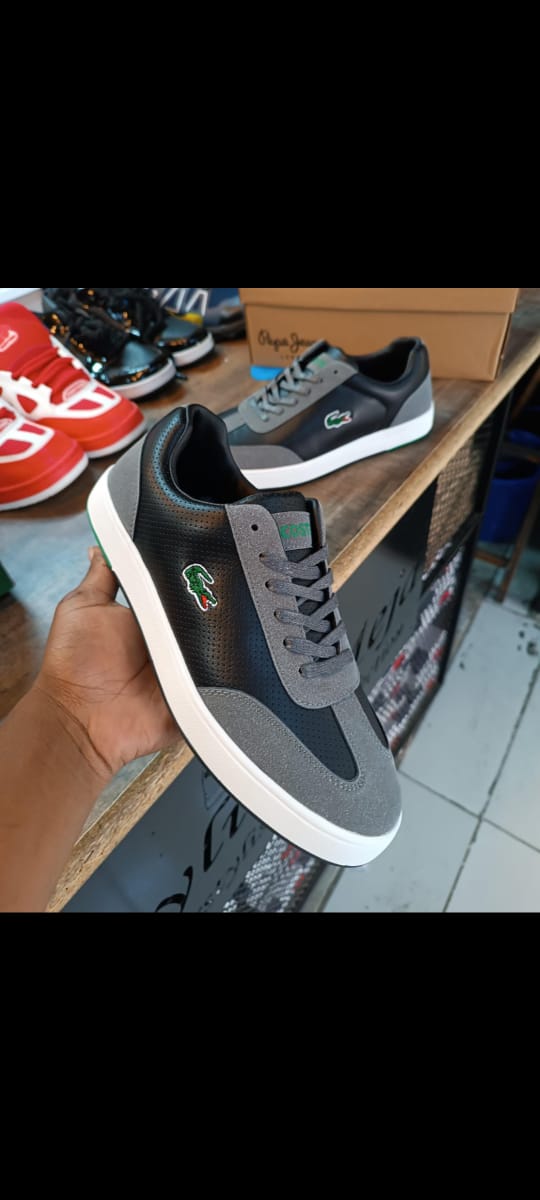 Classic New Arrival Lacoste Mens Shoes Comfortable Lace Up Sneakers Fashionable Gentlement Shoes Low Dunk Sneakers