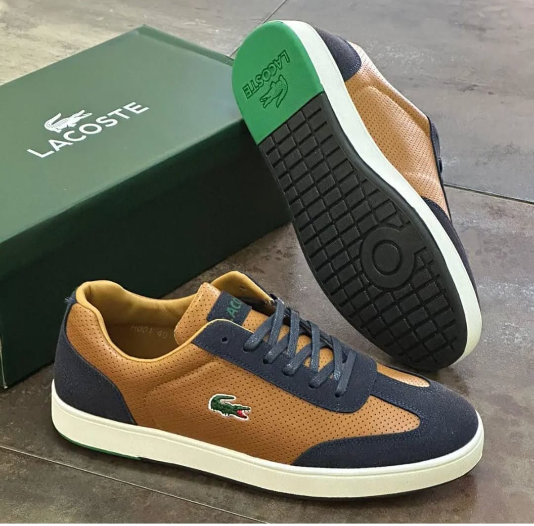 Classic New Arrival Lacoste Mens Shoes Comfortable Lace Up Sneakers Fashionable Gentlement Shoes Low Dunk Sneakers