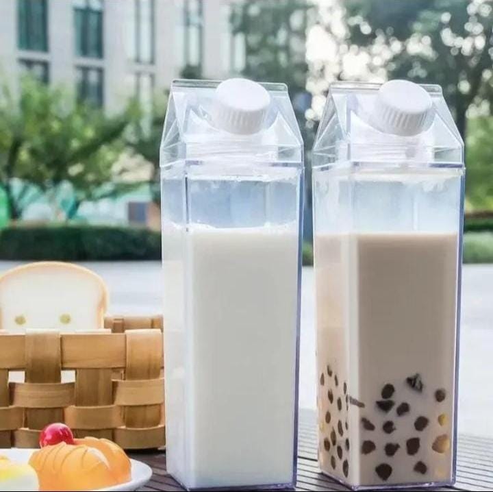 1L Leak-Proof Multipurpose space saver  milk//water//special beverages bottle Juice/Milk Bottle Water Bottle Fridge Storage Container
