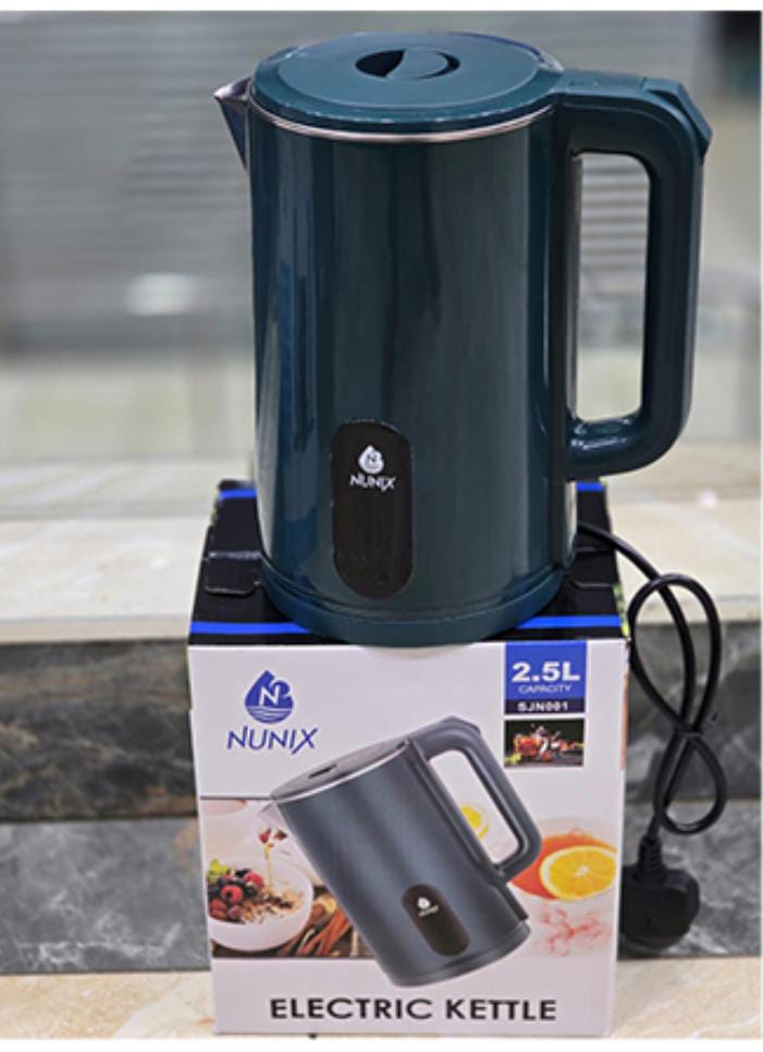 Nunix New Arrival Classic 2.5ltrs Stainless Steel Electric kettle , Automatic Hot water Boiler or Heater Jug Auto Shutoff SJN001