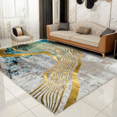 7*10 Luxurious 3D Carpet for Living Room Bedroom Mat Indoor Washable Floor Home and Decor Mat Size 7x10
