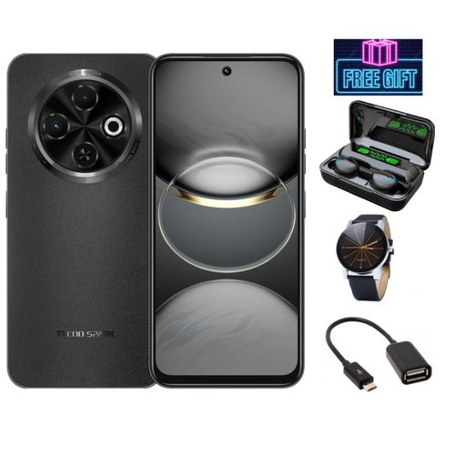 SPARK 30C.128GB ROM/4GB RAM ,5000MAH,DUAL SIM,FREE GIFTS