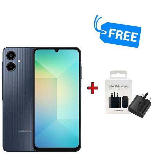 Samsung GALAXY A06,PLS LCD DISPLAY,6.7" INCHES,128GB ROM +4GB RAM,5000MAH,DUAL SIM, & ADAPTER,,,