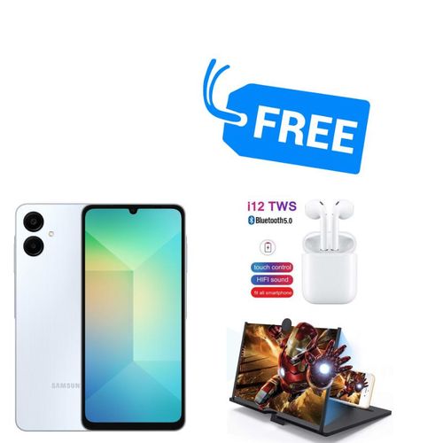 Samsung GALAXY A06,6.7 INCHES,4GB RAM + 128GB ROM,5000MAH,DUAL SIM,FREE BUDS & MAGNIFIER