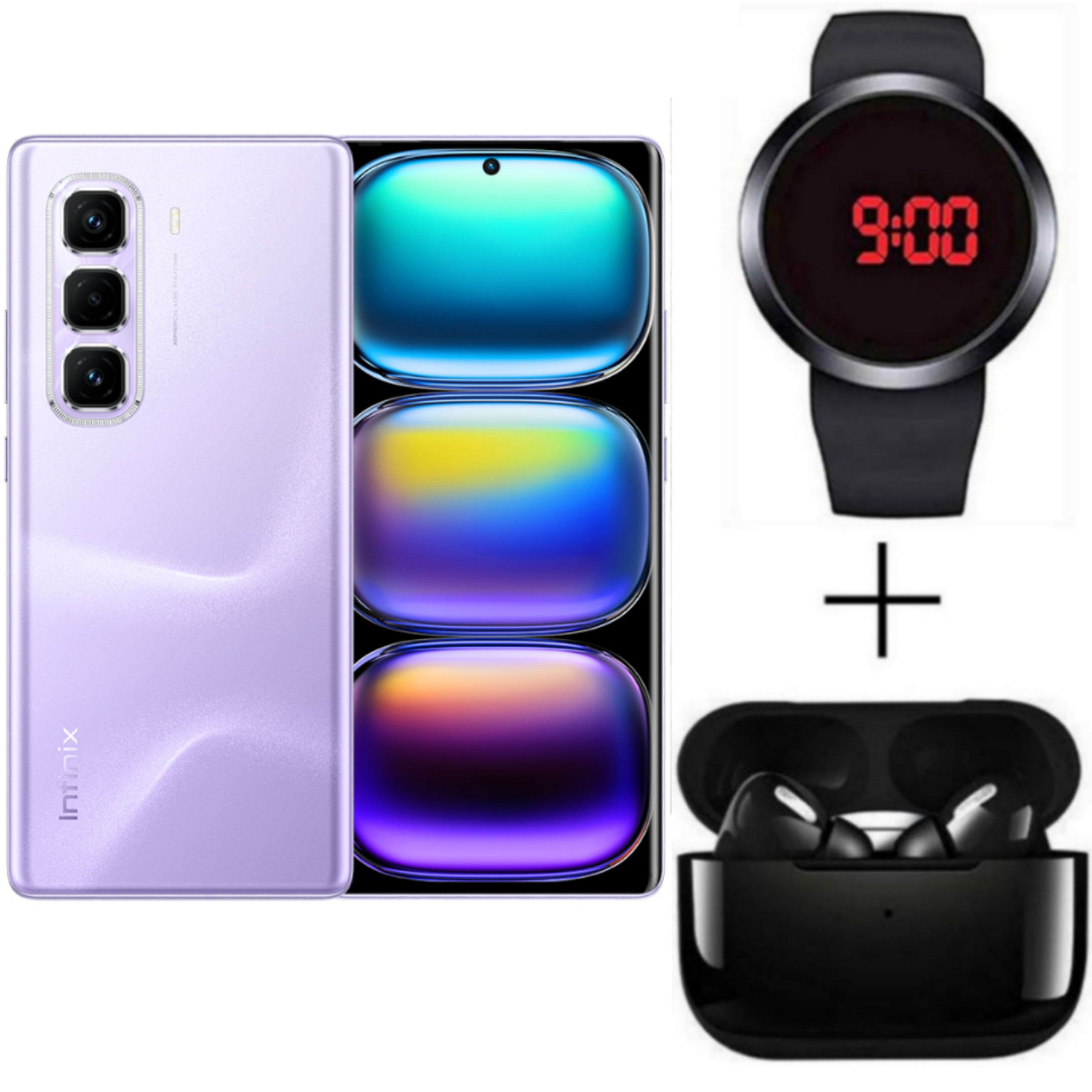 [New Arrival] Infinix Hot 50 Pro Plus 128GB+8GB 6.7" 3D-Curved AMOLED 120Hz Screen Phone 5000mAh With 33W Type-C 50MP Camera MTK Helio G100 Fingerprint Lock Hot 50 Pro+ Smart Phone Plus Free Gifts