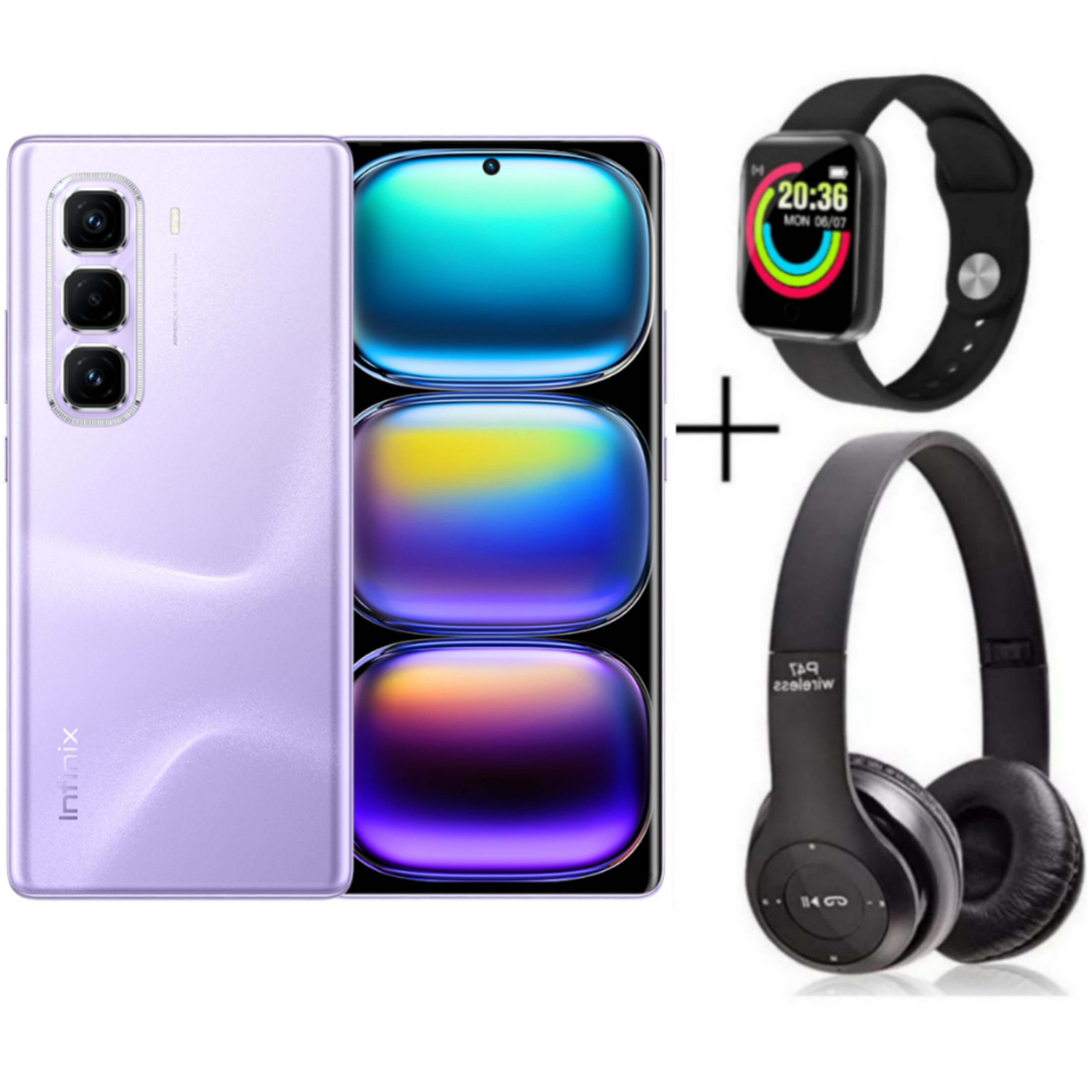 [New Arrival] Infinix Hot 50 Pro Plus 128GB+8GB 6.7" 3D-Curved AMOLED 120Hz Screen Phone 5000mAh With 33W Type-C 50MP Camera MTK Helio G100 Fingerprint Lock Hot 50 Pro+ Smart Phone Plus Free Gifts