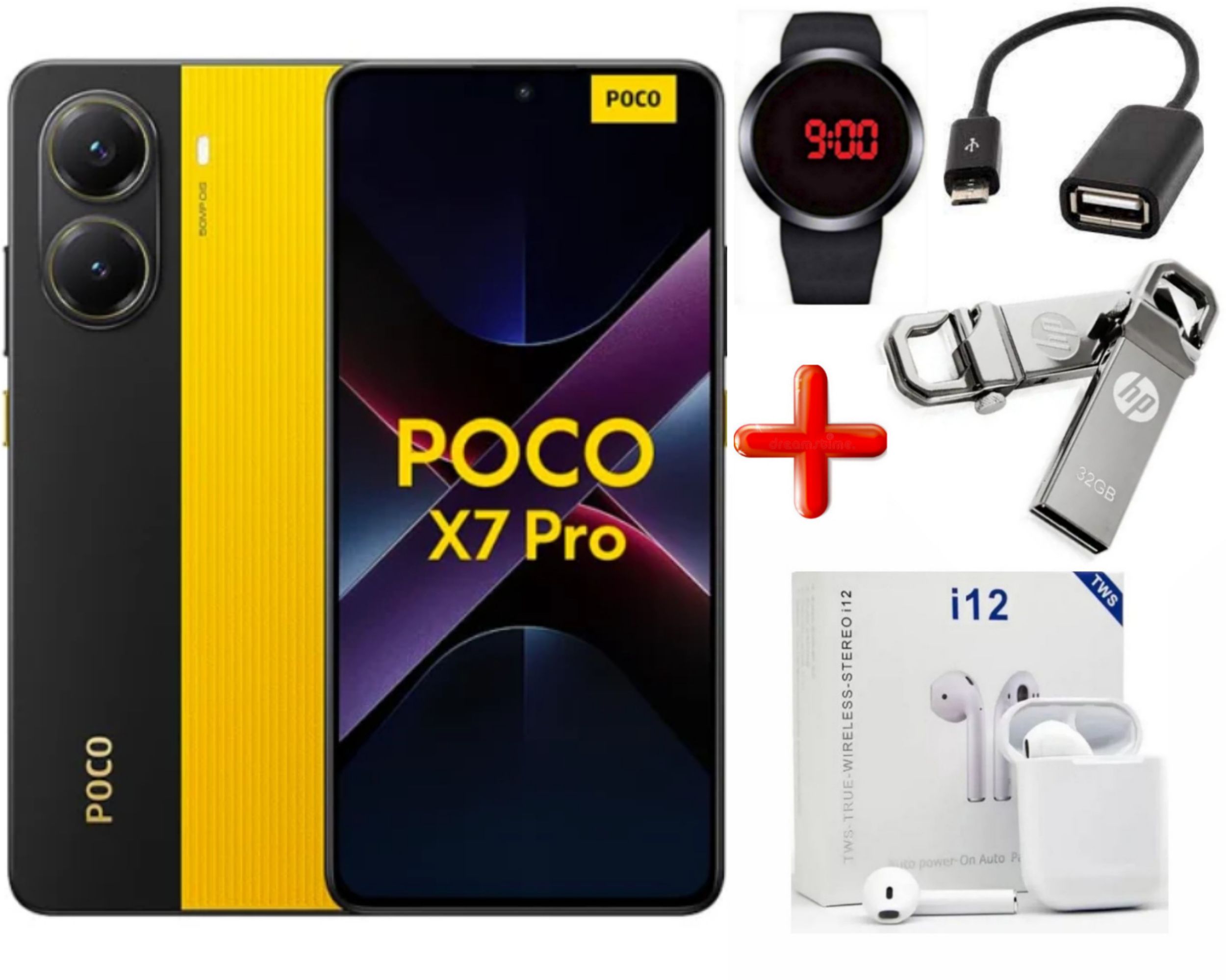 Xiaomi Poco X7 Pro 5G 512GB ROM + 12GB RAM 6.67" 120Hz HDR10+ AMOLED Display 50MP+20MP Camera Huge 6000mAh Battery 90W Fast Charging Dust/Water Resistant 8400 Ultra Android + FREE GIFTS AVAILABLE