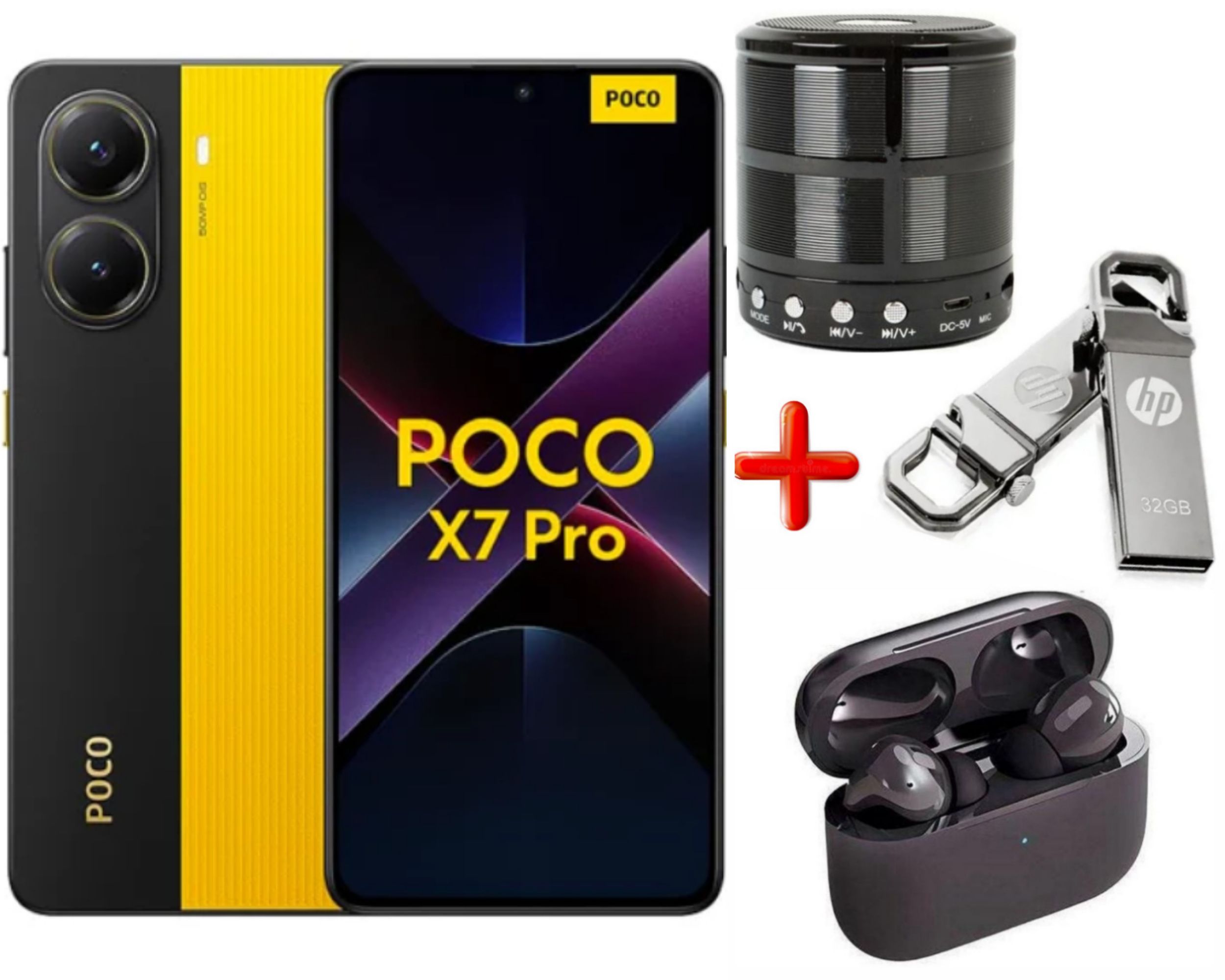 Xiaomi Poco X7 Pro 5G 512GB ROM + 12GB RAM 6.67" 120Hz HDR10+ AMOLED Display 50MP+20MP Camera Huge 6000mAh Battery 90W Fast Charging Dust/Water Resistant 8400 Ultra Android + FREE GIFTS AVAILABLE