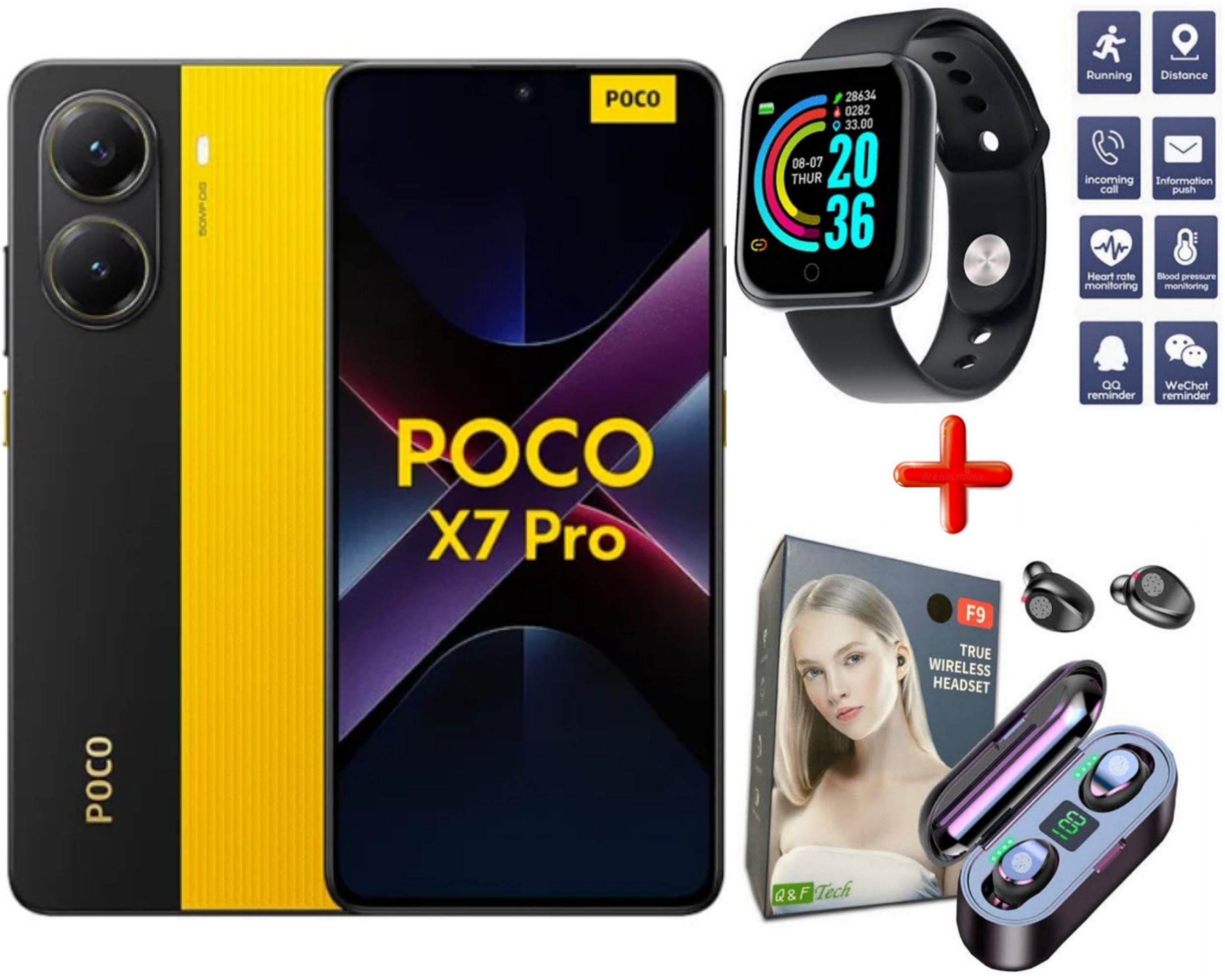 Xiaomi Poco X7 Pro 5G 512GB ROM + 12GB RAM 6.67" 120Hz HDR10+ AMOLED Display 50MP+20MP Camera Huge 6000mAh Battery 90W Fast Charging Dust/Water Resistant 8400 Ultra Android + FREE GIFTS AVAILABLE