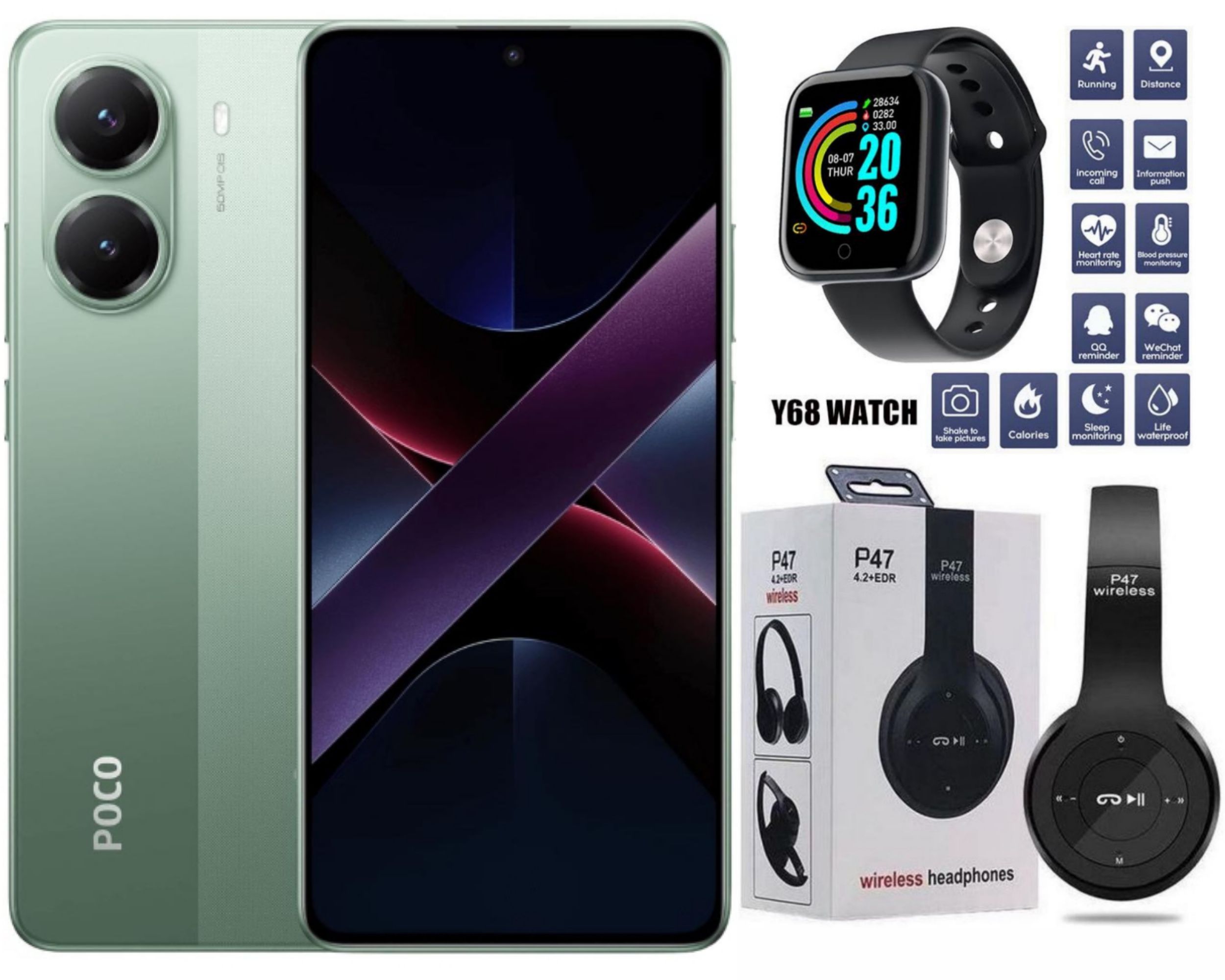 Xiaomi Poco X7 Pro 5G 512GB ROM + 12GB RAM 6.67" 120Hz HDR10+ AMOLED Display 50MP+20MP Camera Huge 6000mAh Battery 90W Fast Charging Dust/Water Resistant 8400 Ultra Android + FREE GIFTS AVAILABLE