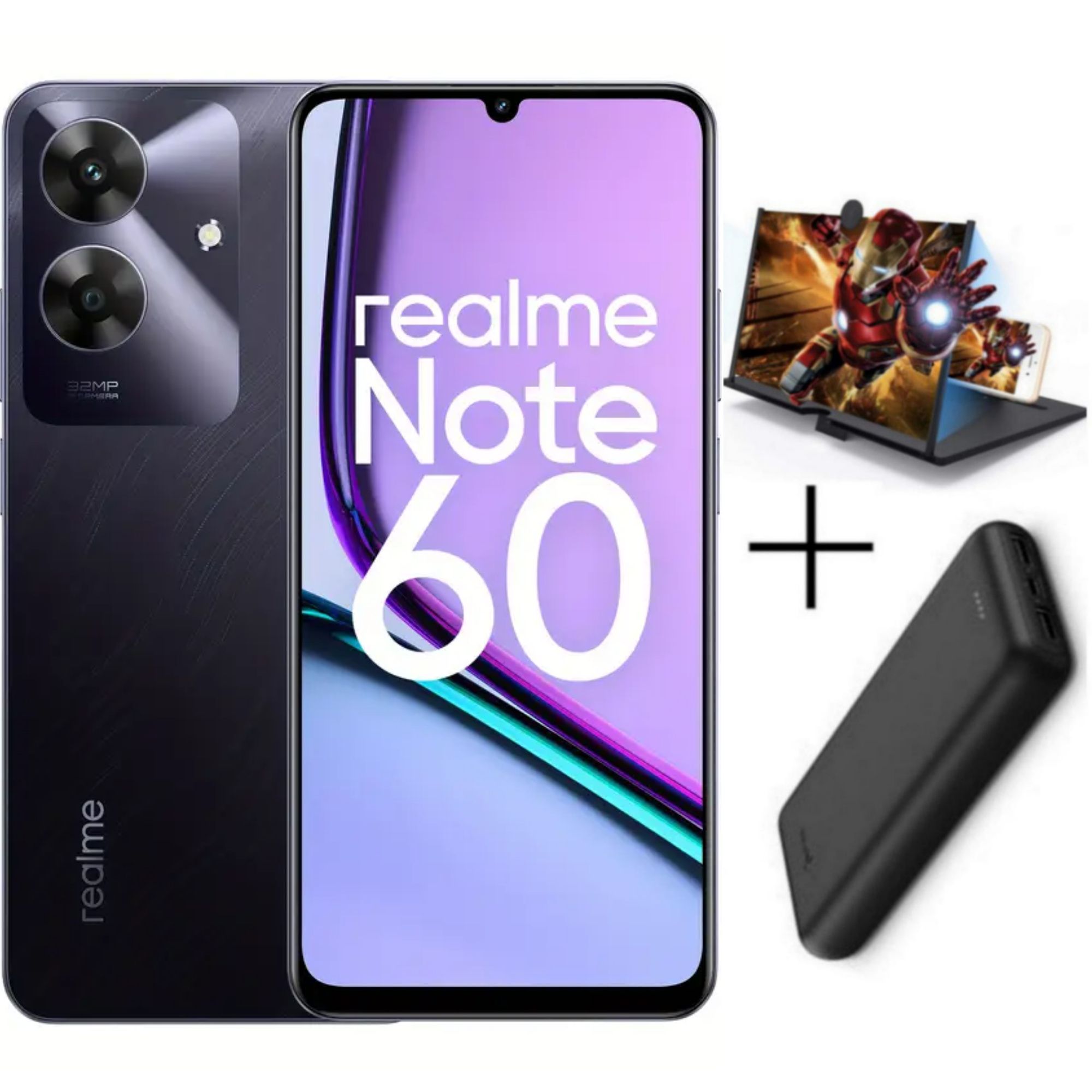 New Arrival Realme Note 60 128GB ROM + 8(4+4)GB RAM 6.74" 90Hz 32MP AI Camera IP64 Drop Dust Water Resistant Android 14 Ultra Slim 5000mAh Type-C Fingerprint phone + FREE GIFTS AVAILABLE