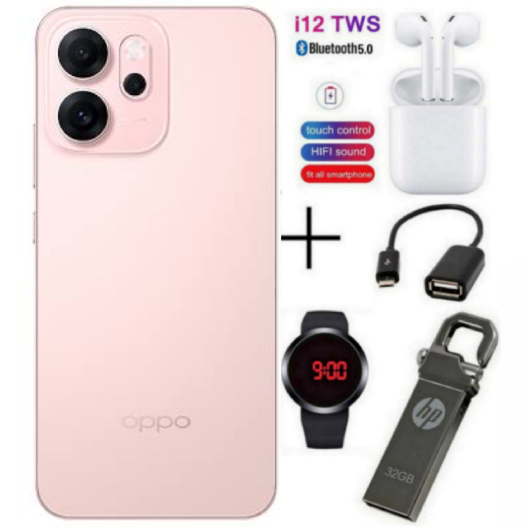 [Free Gift] Brand New OPPO Reno14 F 5G 512GB+12GB 6.57" 120Hz AMOLED 6000mAh 45W 50MP Camera Snapdragon 6 Gen 1 Android 15 Fingerprint Face Unlock Dual SIM Smart Phones oppo reno 14 + Free Gifts