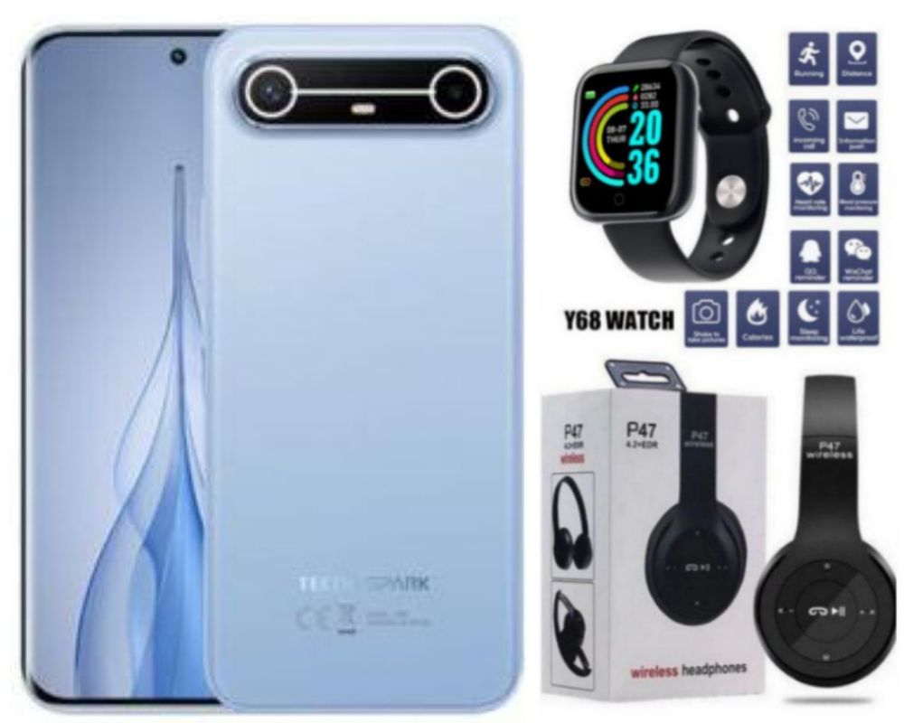 TECNO SPARK SLIM, 8GB RAM 256GB ROM, 5160mAh BATTERY WITH 45W SUPER CHARGING, IP64-RATED SPLASH AND DUST RESISTANCE, 6.78" AMOLED DISPLAY, 50MP MAIN CAMERA 13MP SELFIE, TYPE C DUAL SIM + GIFTS