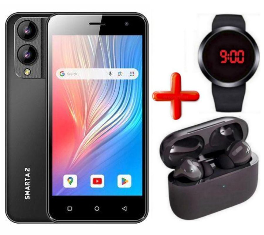 [New Arrival / Hot Deal] Safaricom Neon Smarta 2 5.5" Display, 2GB RAM + 32GB ROM, Octa-Core, 8MP Rear Camera, 5MP Front Camera, 3000mAh Battery, Dual SIM Android 10 Smartphone + Free Gifts