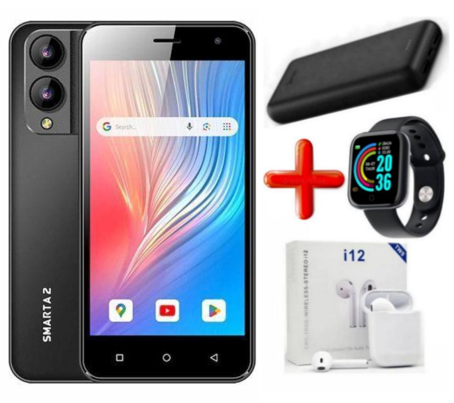 [New Arrival / Hot Deal] Safaricom Neon Smarta 2 5.5" Display, 2GB RAM + 32GB ROM, Octa-Core, 8MP Rear Camera, 5MP Front Camera, 3000mAh Battery, Dual SIM Android 10 Smartphone + Free Gifts