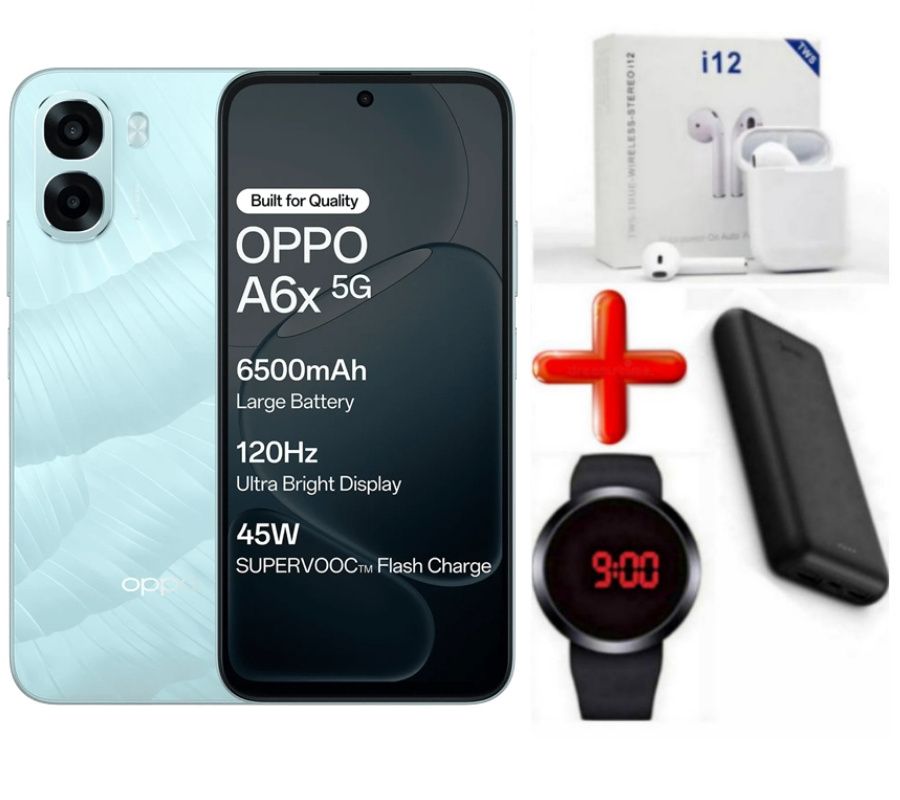 [SUPER DEALS!!!] OPPO A6X 64GB ROM Storage + 4GB RAM 6.75" Smartphone 6500mAh Battery 120Hz refresh rate 13MP+5MP Camera 12 Months warranty Android 15 Dual Sim Smart phones + FREE GIFTS INCLUDED