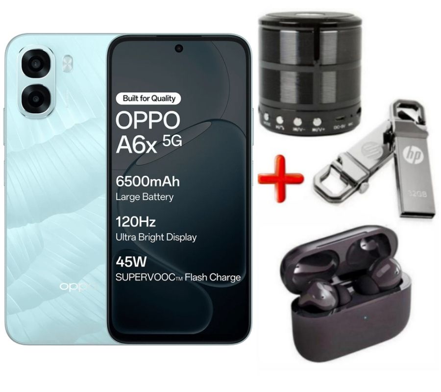 [SUPER DEALS!!!] OPPO A6X 64GB ROM Storage + 4GB RAM 6.75" Smartphone 6500mAh Battery 120Hz refresh rate 13MP+5MP Camera 12 Months warranty Android 15 Dual Sim Smart phones + FREE GIFTS INCLUDED