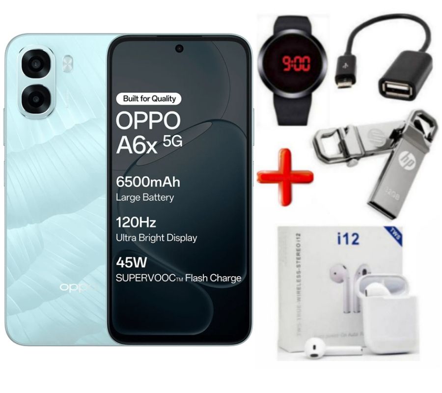 [SUPER DEALS!!!] OPPO A6X 128GB ROM Storage + 4GB RAM 6.75" Smartphone 6500mAh Battery 120Hz refresh rate 13MP+5MP Camera 12 Months warranty Android 15 Dual Sim Smart phones + FREE GIFTS INCLUDED