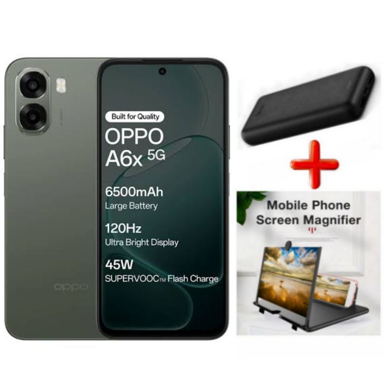 [SUPER DEALS!!!] OPPO A6X 128GB ROM Storage + 4GB RAM 6.75" Smartphone 6500mAh Battery 120Hz refresh rate 13MP+5MP Camera 12 Months warranty Android 15 Dual Sim Smart phones + FREE GIFTS INCLUDED