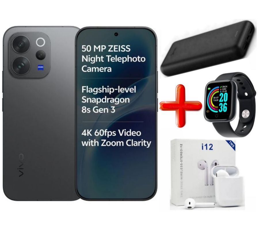 [SUPER DEALS!!!] VIVO V70, 12GB RAM + 512GB ROM STORAGE, 5G, AMOLED, ANDROID 16, SNAPDRAGON 7 GEN 4, 120Hz,90W FAST CHARGE, 50MP CAMERA, 6500mAh BATTERY, 6.59" DISPLAY + FREE AMAZING GIFTS