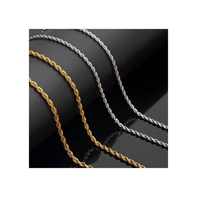 Fashion 2 PCS SILVER AND GOLD CHAIN/NECKLACE