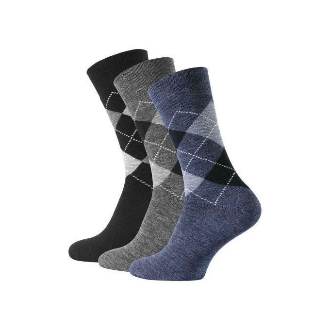 Fashion 6 PAIRS PREMIUM MENS COTTON SOCKS MULTI-COLORED