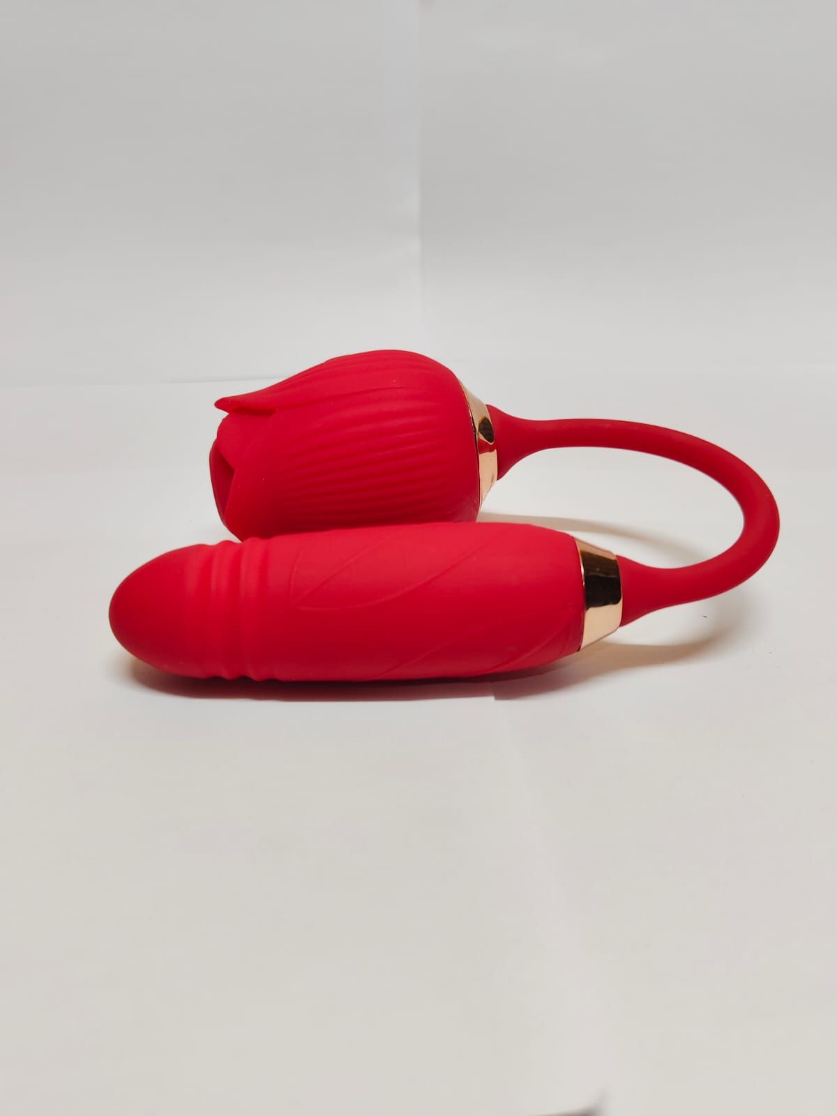 Double Head Rose Vibrator Vagina Nipple Sucking Vibrator Thrusting Clitoris Stimulator Sucker Sex Toys for Adults