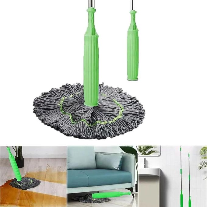 2 in 1 Self-Wringing dehydrated Mop with Microfiber Strands for Cleaning Floor Moppers for Floor Cleaning , Mopping Stick ,Twist Mop with Self-Squeezer for Home , Ideal for All Type of Floors