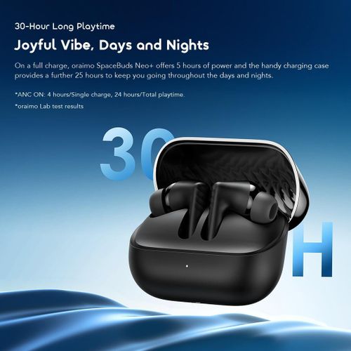 Oraimo SpaceBuds Neo+  OTW-323P ANC Spatial Audio- black