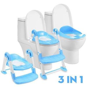 Blue Portable Toilet Trainer /Baby Potty with Ladder