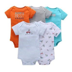 5-Piece short Sleeve Onesie Set Baby Bodysuits/Baby Onesies/Sleepsuit/Romper-Assorted/Multicolour