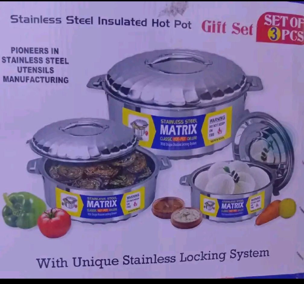 3 pieces 1000ML,1500ML,2500ML High quality stainless steel hotpot dishes in kitchen and dinining cookware hotpots