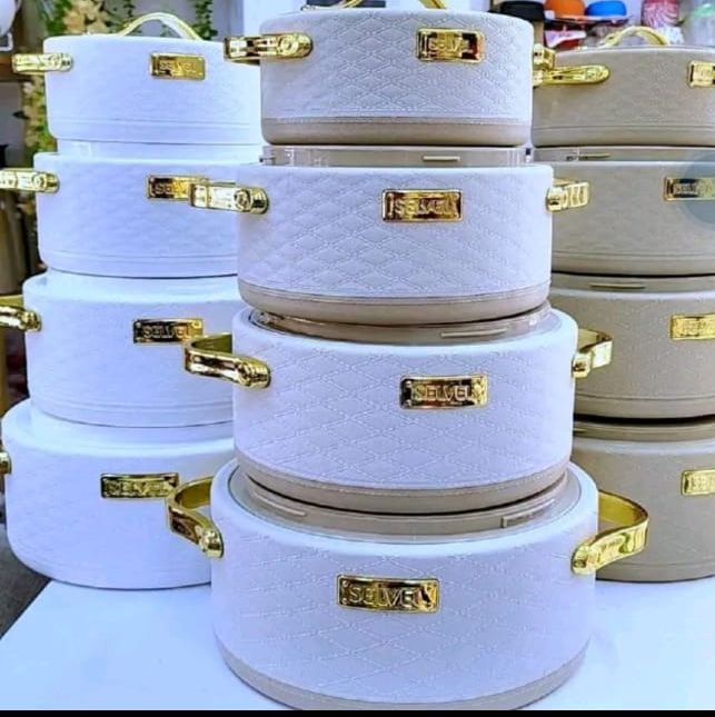 Luxurious Insulated Hotpots Set Selvel luxurious Insulated Hotpots Set Double-wall Stainless Steel Food Warmer Hot Pot 1L,1.5L,2.5L,3.5L