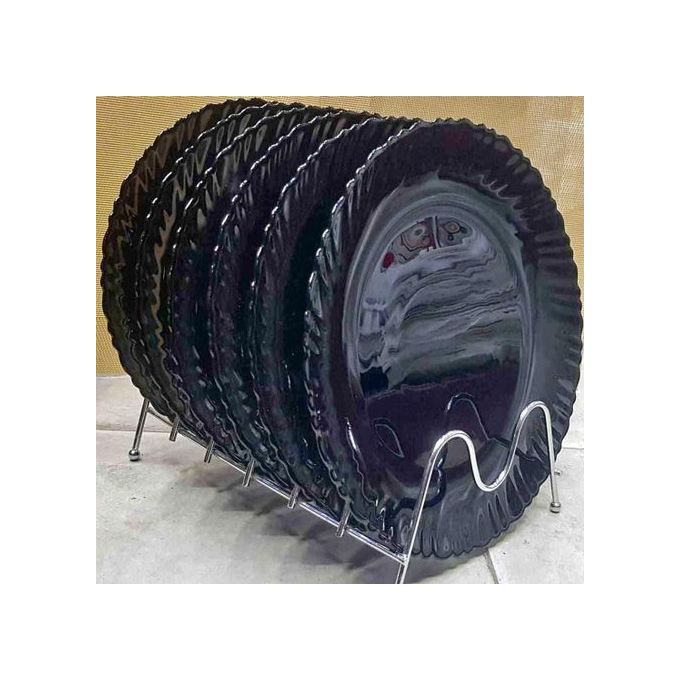 7 PCS Elegant Ceramic Dinner Plates Set with thermo flask – Classic Design, Durable Quality, and Perfect for Every Meal & Table Setting.WITHOUT CUPS