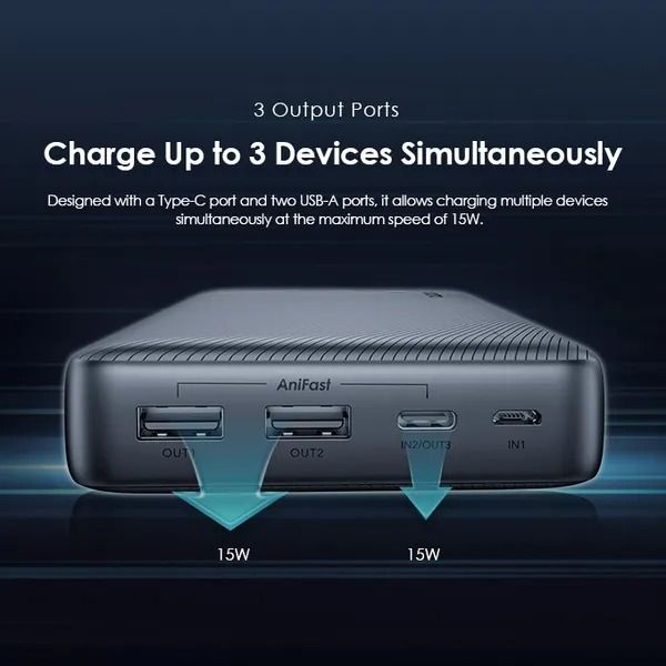 oraimo Traveler 15W Flash 20000mAh 15W Power Bank Fast Charge Powerbank