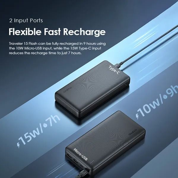 oraimo Traveler 15W Flash 20000mAh 15W Power Bank Fast Charge Powerbank