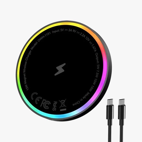 oraimo PowerDock 15W Magnetic Wireless Charging Pad  Magpad Compatible with Apple's MagSafe