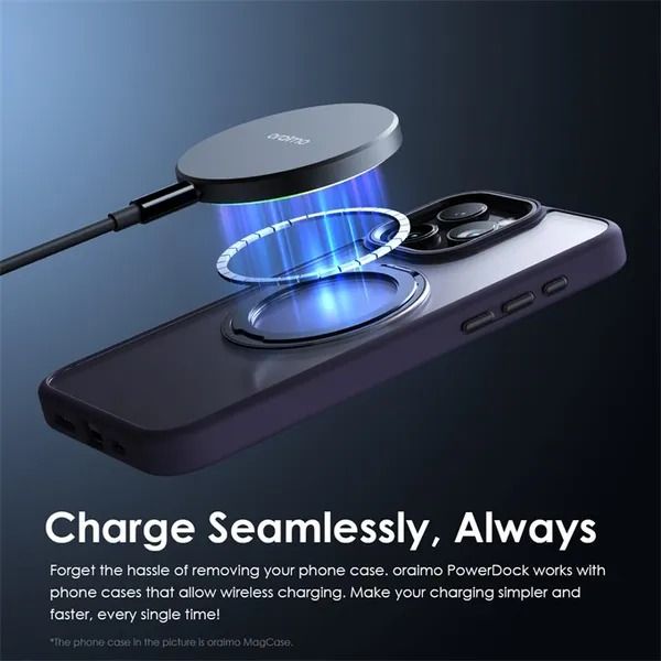 oraimo PowerDock 15W Magnetic Wireless Charging Pad  Magpad Compatible with Apple's MagSafe
