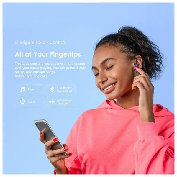oraimo FreePods Lite ENC True Wireless Earbuds 40-Hr Long Playtime BT Version: V5.3 Oraimo Bluetooth Earphones