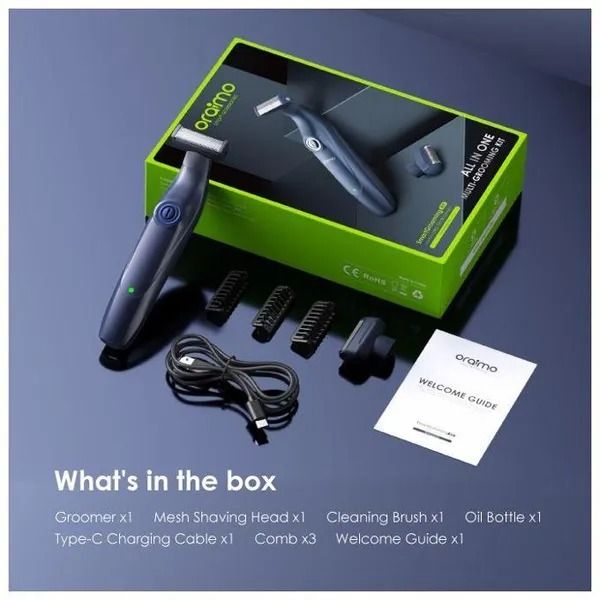 oraimo Smart Grooming Kit All-in-one Grooming Kit Oraimo Beard Shaver & Unisex Pubic Hair Shaver
